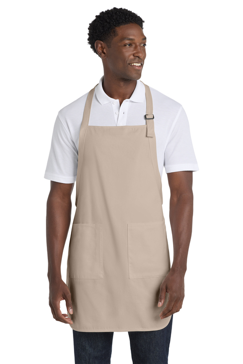 Full-Length Apron with Front Pockets